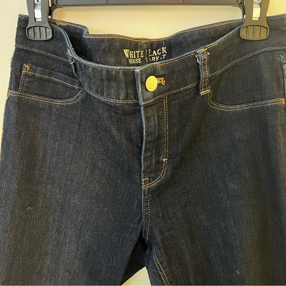 White House Black Market Dark Indigo Skinny Jeans
